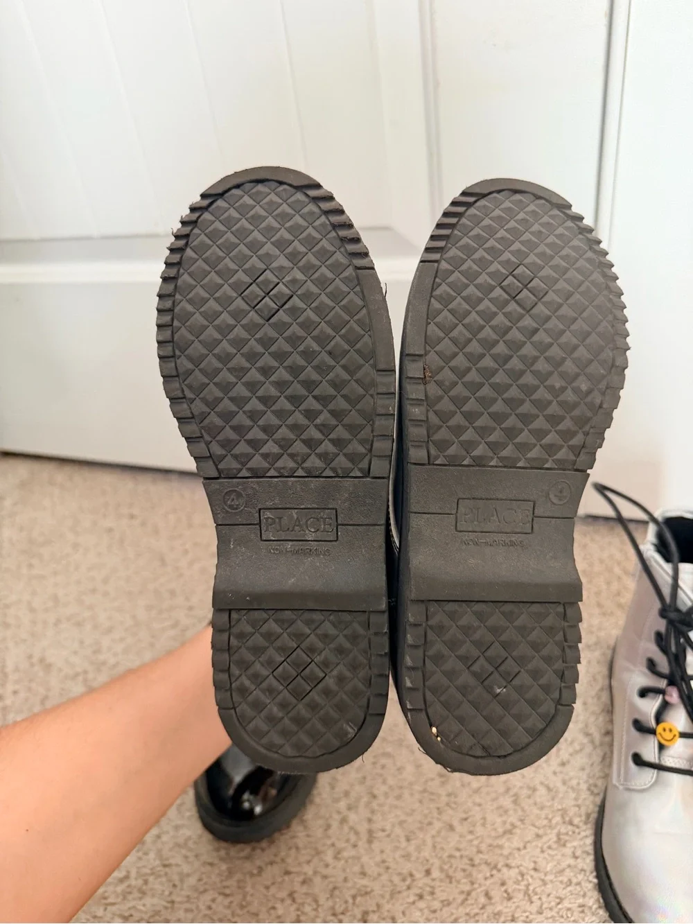 The Children’s Place Patent Lace-Up Boots